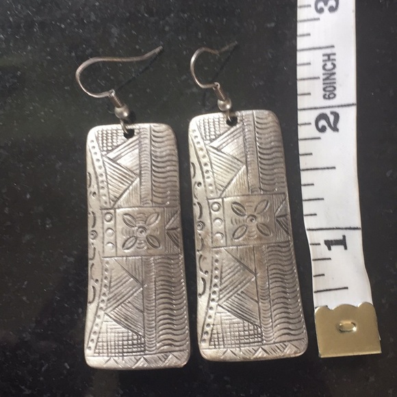 Silver Tone Earrings - Picture 3 of 3